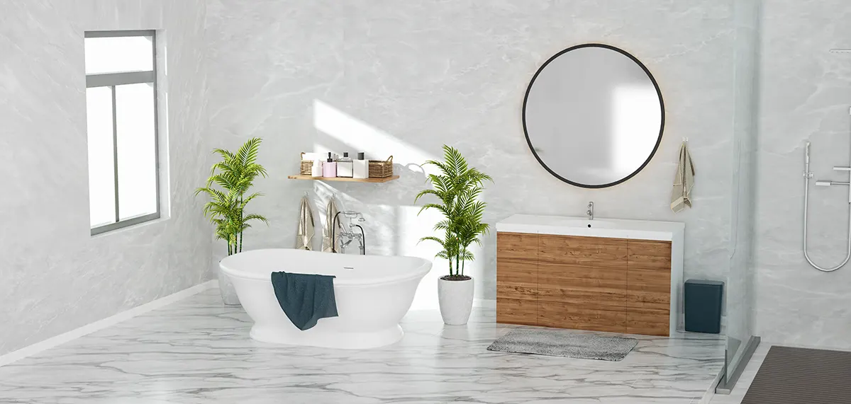 Commercial bathroom
