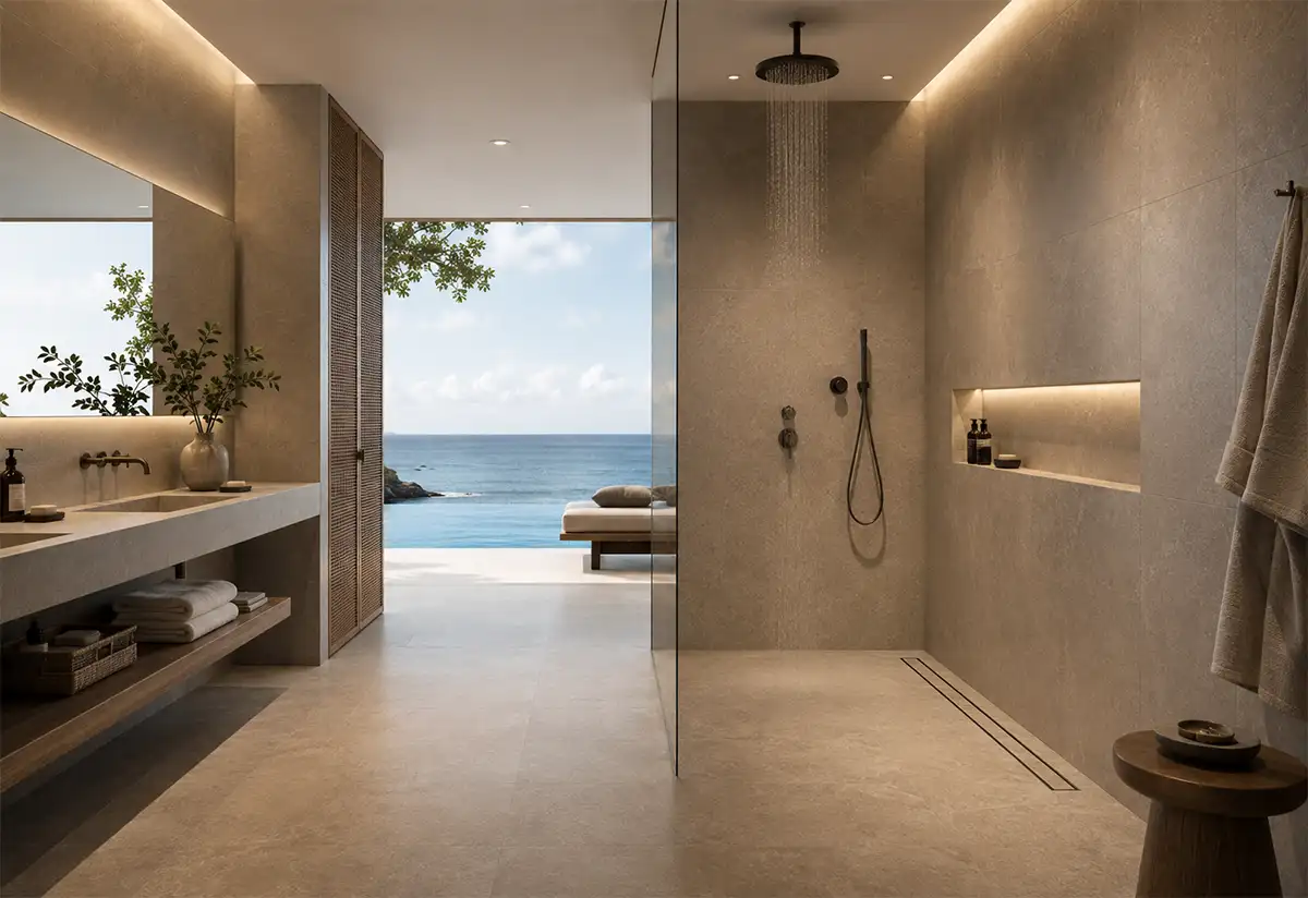 Shower Niche bathroom project application