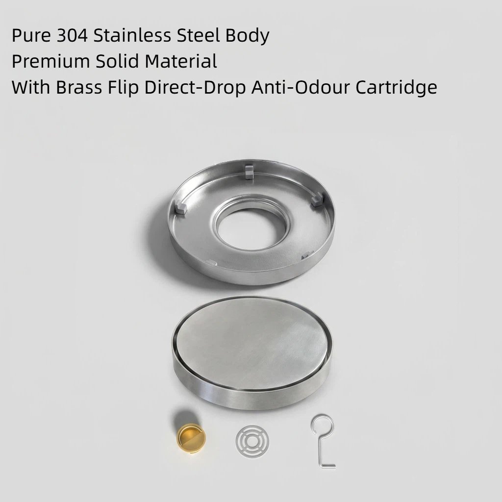 360 Degree Adjustable Linear Shower Drain Invisible Hotel - linear shower drain by Movanty, 304 stainless steel bathroom drainage manufacturer