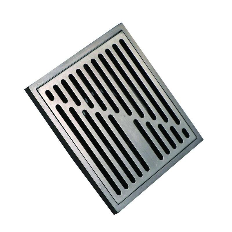 4 Inch Tile Insert Floor Drain Rectangular Hair Filter - floor drain by Movanty, 304 stainless steel bathroom drainage manufacturer
