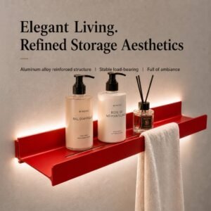 LED Floating Bathroom Shelf - bathroom shelf by Movanty, 304 stainless steel bathroom drainage manufacturer