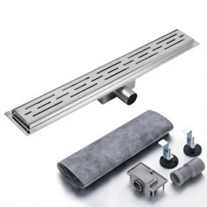 304 Stainless Steel Linear Shower Drain 12 Inch Polished - linear shower drain by Movanty, 304 stainless steel bathroom drainage manufacturer
