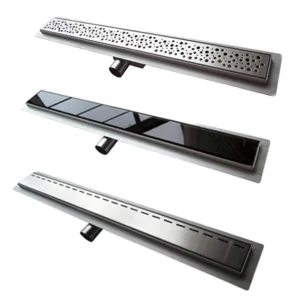 360 Degree Adjustable Linear Shower Drain 20 Inch Strainer - linear shower drain by Movanty, 304 stainless steel bathroom drainage manufacturer