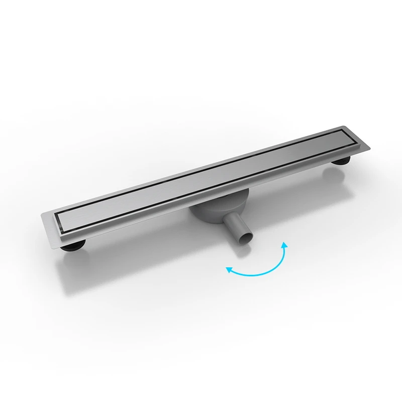 360 Degree Adjustable Linear Shower Drain 20 Inch Strainer - linear shower drain by Movanty, 304 stainless steel bathroom drainage manufacturer