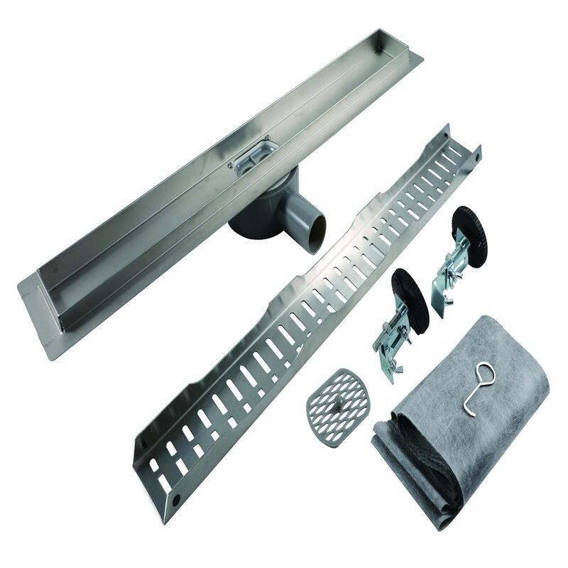 304 Stainless Steel Linear Shower Drain Long - linear shower drain by Movanty, 304 stainless steel bathroom drainage manufacturer