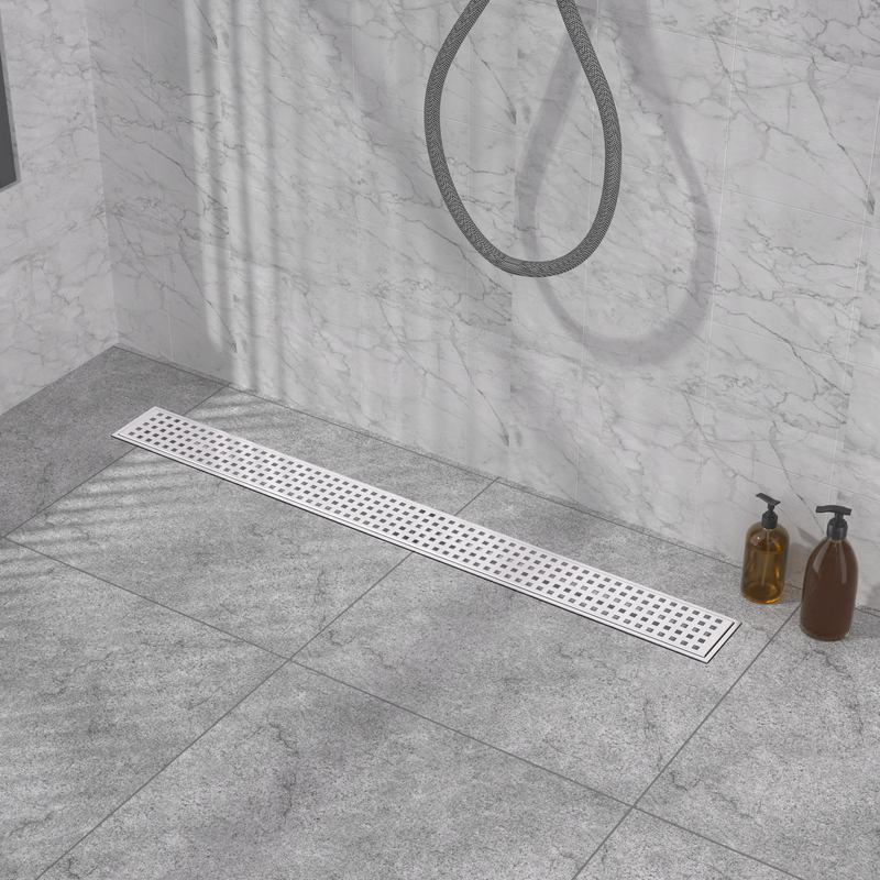 304 Stainless Steel Linear Shower Drain Easy Install - linear shower drain by Movanty, 304 stainless steel bathroom drainage manufacturer