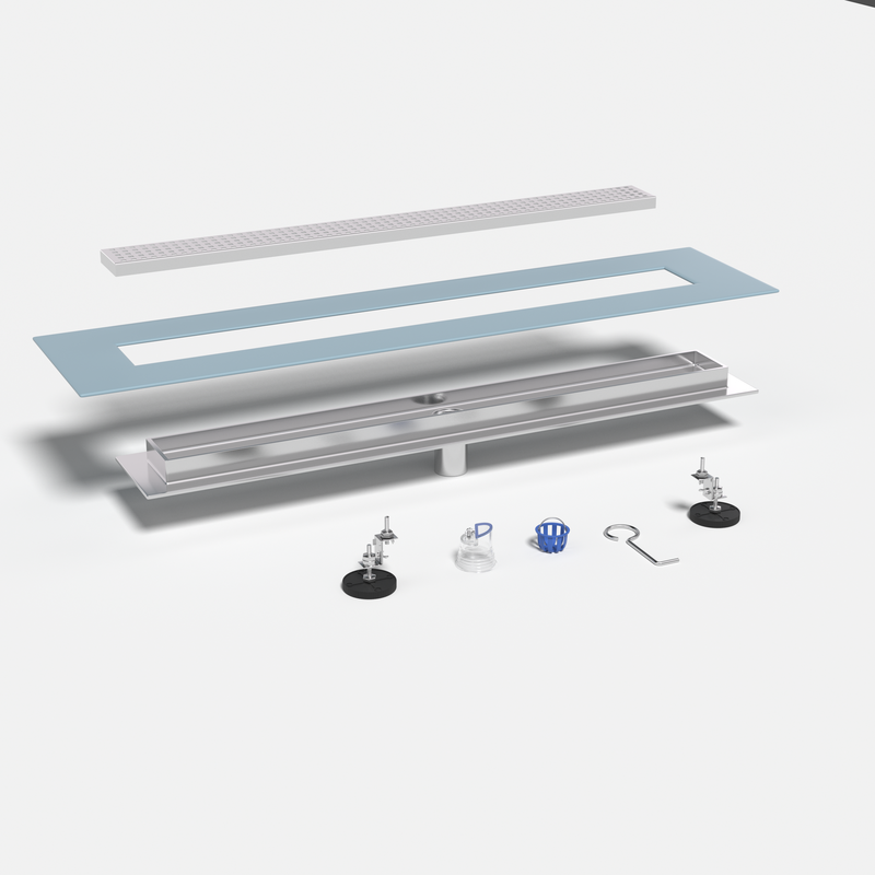 304 Stainless Steel Linear Shower Drain Easy Install - linear shower drain by Movanty, 304 stainless steel bathroom drainage manufacturer