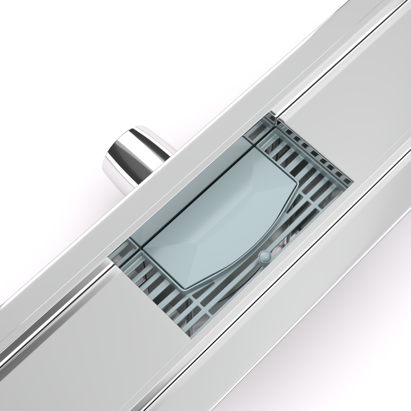 Linear Shower Drain with Vertical Outlet Bathroom - linear shower drain by Movanty, 304 stainless steel bathroom drainage manufacturer