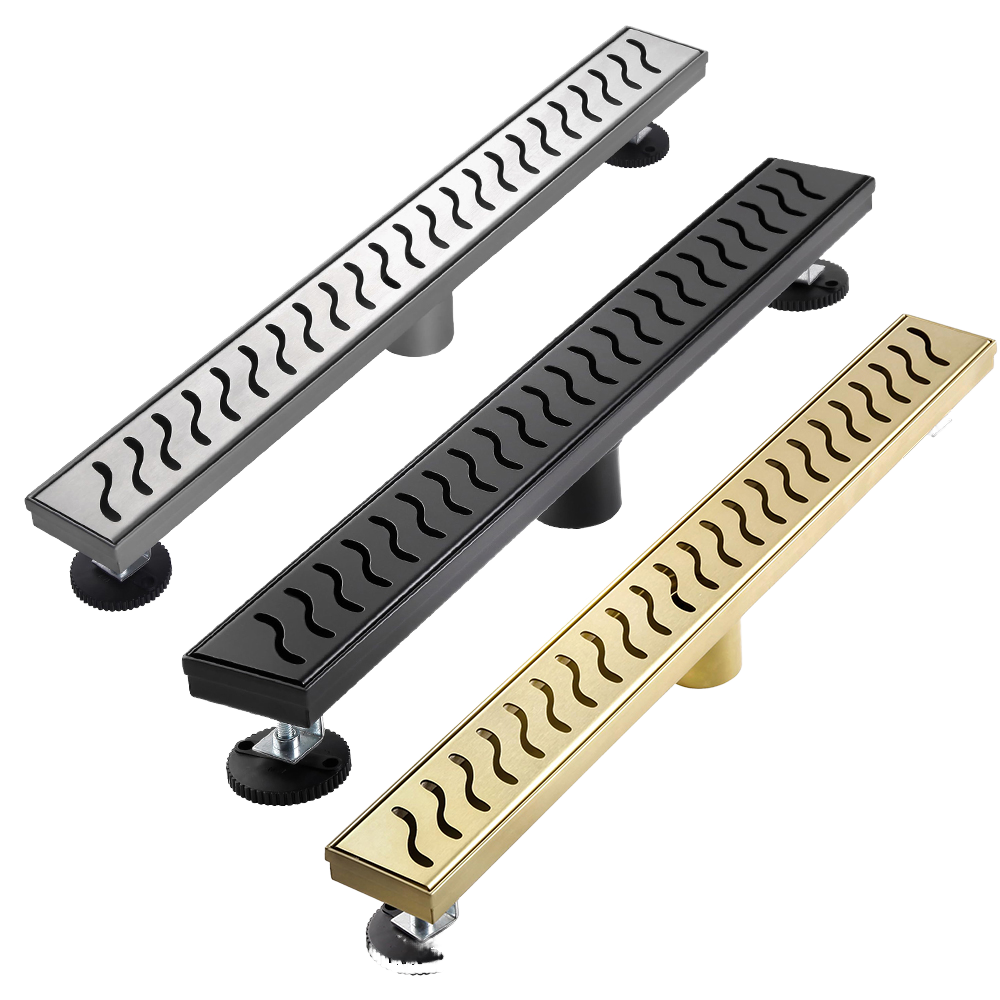 Gold 304 Stainless Steel Linear Shower Drain 24 Inch Hotel stainless steel bathroom product