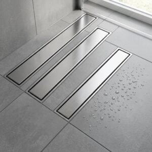 304 Stainless Steel Tile Insert Linear Shower Drain OEM - tile insert linear shower drain by Movanty, 304 stainless steel bathroom drainage manufacturer