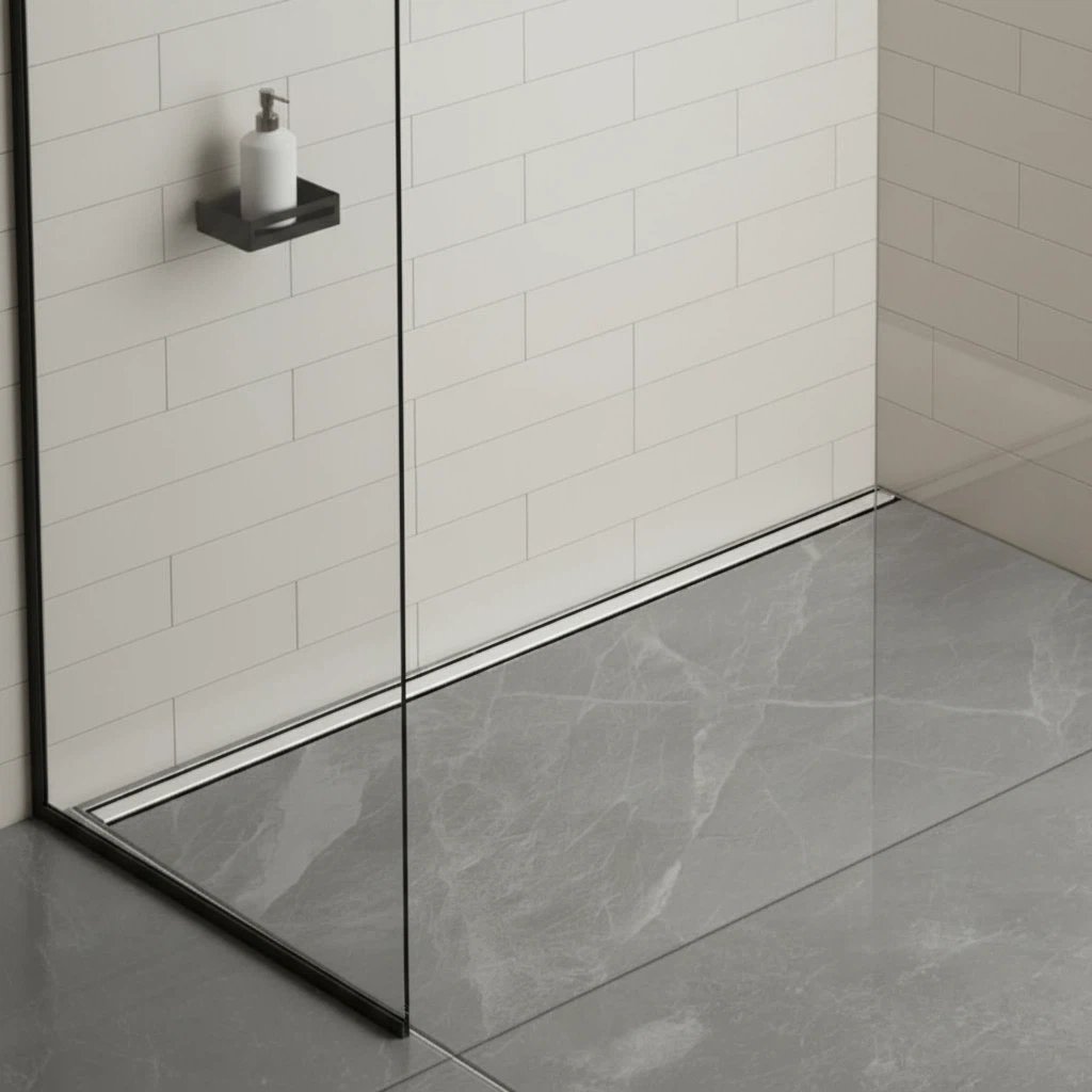 304 Stainless Steel Linear Shower Drain - linear shower drain by Movanty, 304 stainless steel bathroom drainage manufacturer