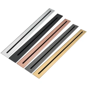 Gold 304 Stainless Steel Linear Shower Drain 600x55mm - linear shower drain by Movanty, 304 stainless steel bathroom drainage manufacturer