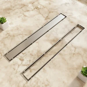 304 Stainless Steel Linear Shower Drain 24 Inch Reversible - linear shower drain by Movanty, 304 stainless steel bathroom drainage manufacturer