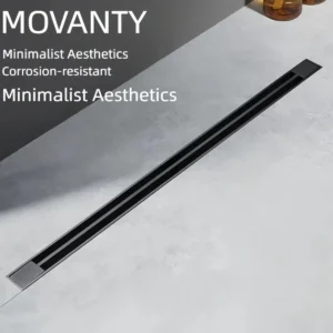 304 Stainless Steel Tile Insert Linear Shower Drain Slim - tile insert linear shower drain by Movanty, 304 stainless steel bathroom drainage manufacturer