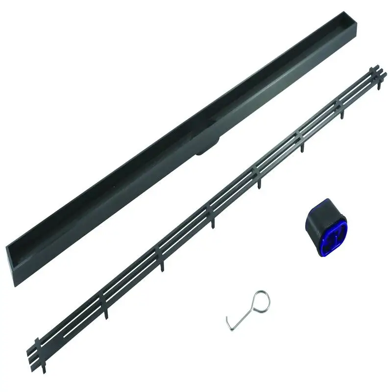 304 Stainless Steel Linear Shower Drain with Hair Filter - linear shower drain by Movanty, 304 stainless steel bathroom drainage manufacturer