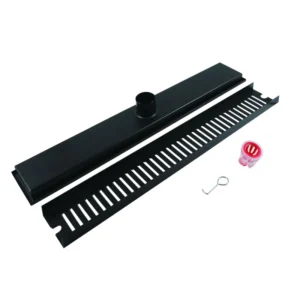 Black Stainless Steel Linear Shower Drain - linear shower drain by Movanty, 304 stainless steel bathroom drainage manufacturer