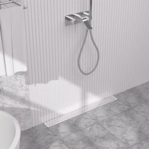 Chrome Stainless Steel Linear Shower Drain Rectangular - linear shower drain by Movanty, 304 stainless steel bathroom drainage manufacturer