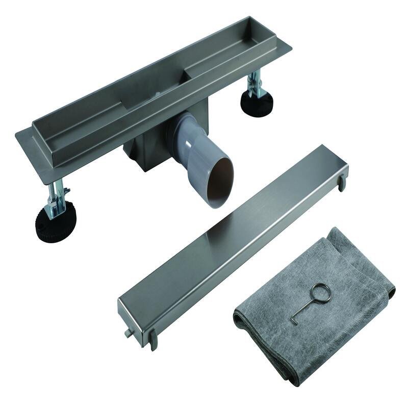 Stainless Steel Linear Shower Drain - linear shower drain by Movanty, 304 stainless steel bathroom drainage manufacturer