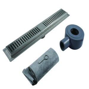 Chrome Stainless Steel Linear Shower Drain - linear shower drain by Movanty, 304 stainless steel bathroom drainage manufacturer