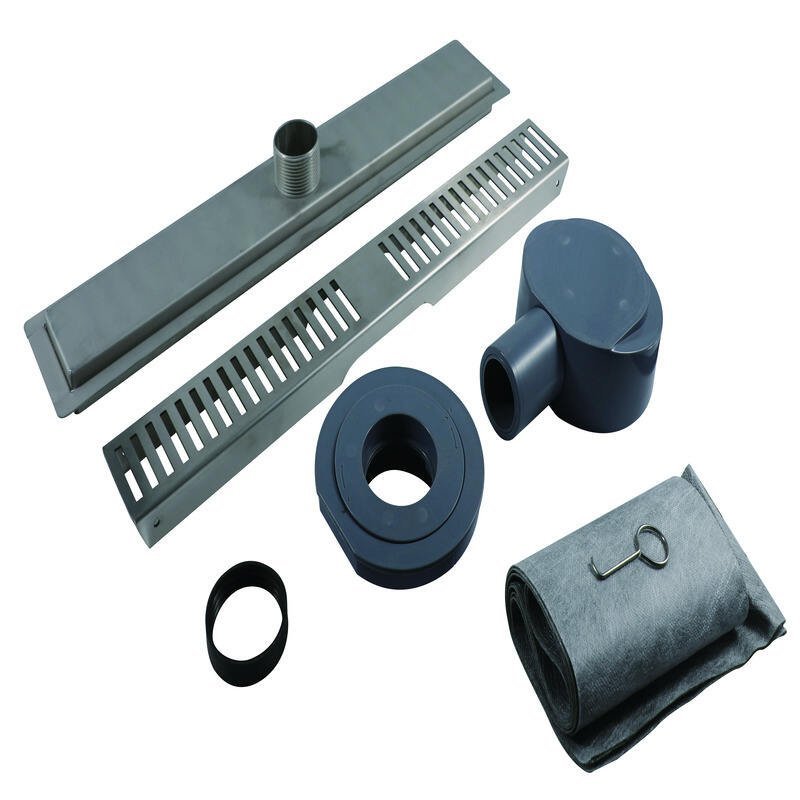 Linear Shower Drain vs Point Drain product detail comparison