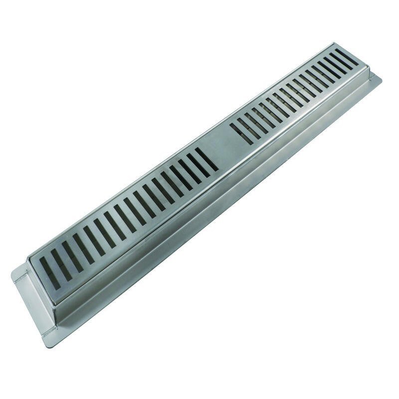 Tile Insert Linear Shower Drain Rectangular Embedded - tile insert linear shower drain by Movanty, 304 stainless steel bathroom drainage manufacturer