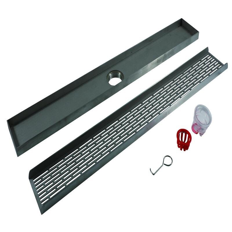 Stainless Steel Linear Shower Drain Rectangular - linear shower drain by Movanty, 304 stainless steel bathroom drainage manufacturer