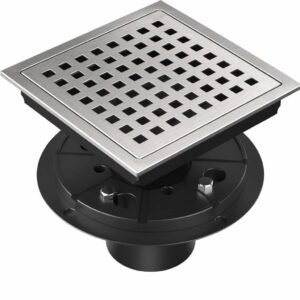 6 Inch 304 Stainless Steel Floor Drain 150x150mm Brushed - floor drain by Movanty, 304 stainless steel bathroom drainage manufacturer
